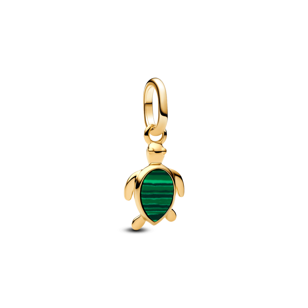 Imagem 1 do produto Mini Charm Ouro Pendente Tartaruga Verde