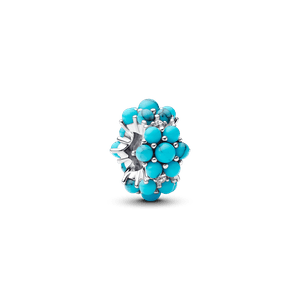 Charm Prata Azul Turquesa