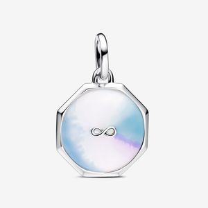 Charm Prata Medalhao Infinito Celestial