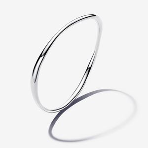 Bracelete De Prata Rigido Ondulado