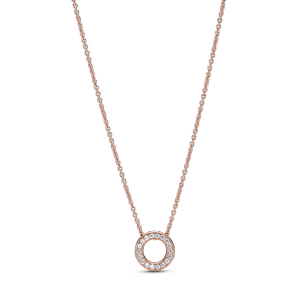 Colar Pandora Rose Circulo Brilhante