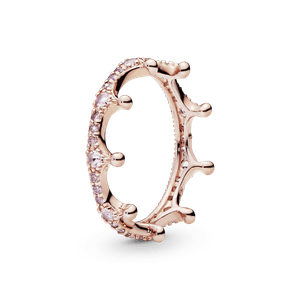 Anel Pandora Coroa Da Princesa Em Ouro Rose