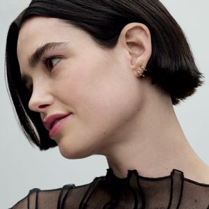 Brinco De Ouro Ear Cuff Duplo