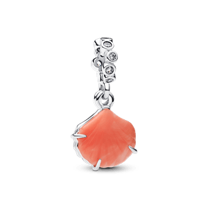 Charm Prata Pendente Concha Coral