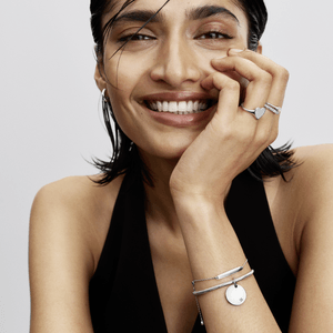 Anel De Prata Coração Com Placa Gravável