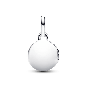 Charm De Prata Pendente Medalhão Love Gravável