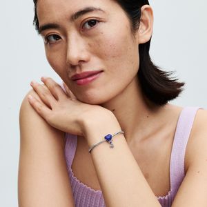 Charm Prata Chá Revelação E Menina Balão Rosa