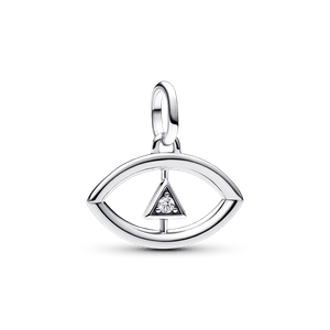 Charm Prata Pendente Olho Que Tudo Ve