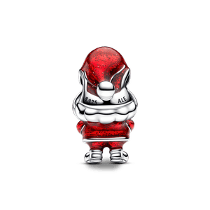 Charm Prata Papai Noel Esmaltado