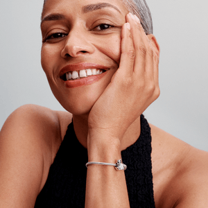 Charm Prata Urso Polar e Bola de Neve